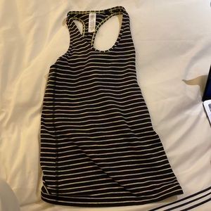black Ivyva tank top with colorful stripes